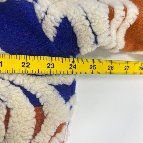 NWOT Farm Rio Wool Blend Hearts Fleece Oversized Coat Size M Multicolor - Picture 11 of 12